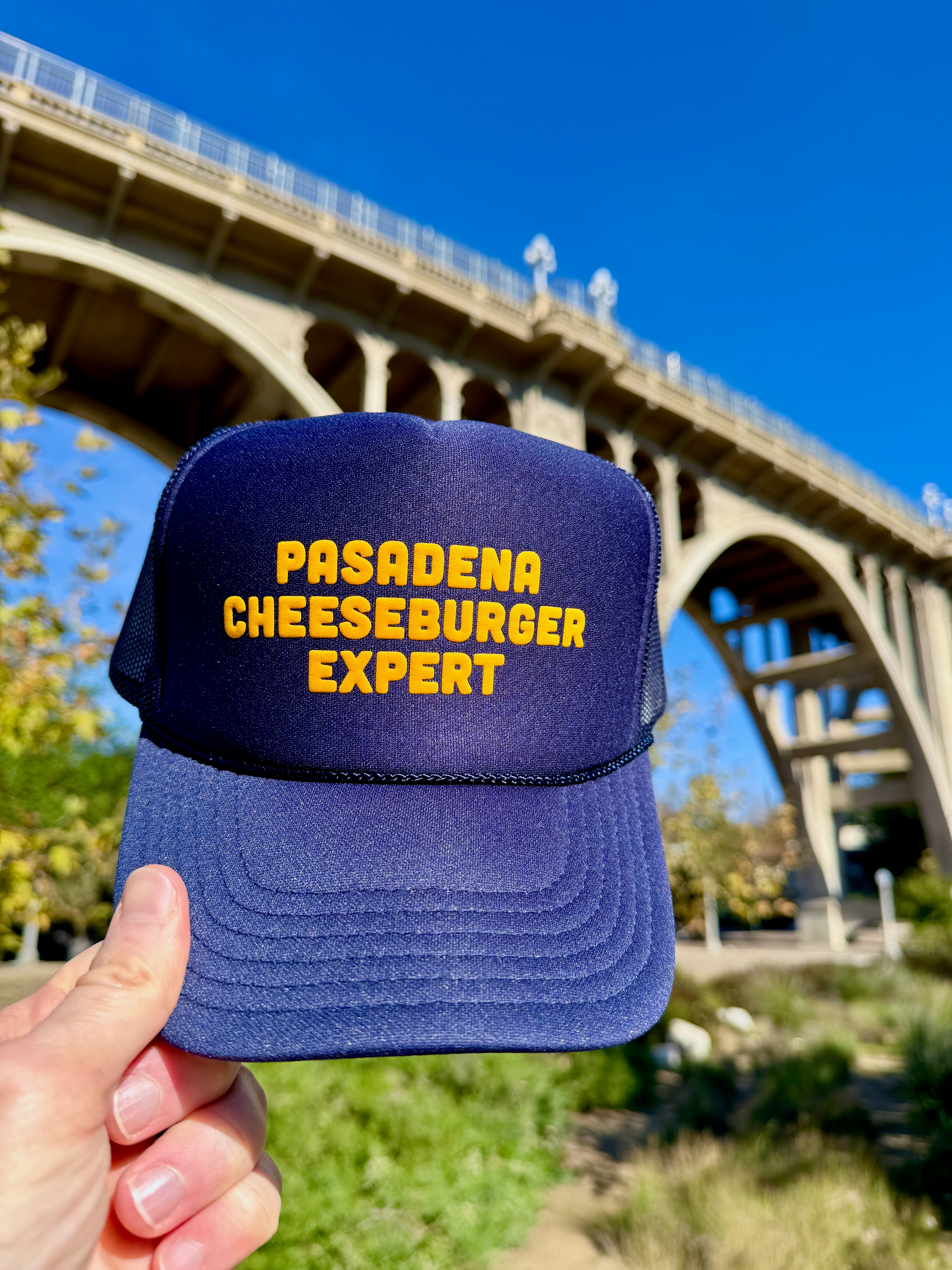 Pasadena Cheeseburger Expert Trucker Hat – HEY NEIGHBOR